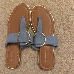 Liz Claiborne Tan and Blue Women's Sandals